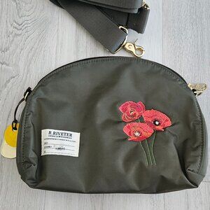 R. Riveter Hopper Crossboy in Poppy Special Edition Fatigue Nylon + Strap